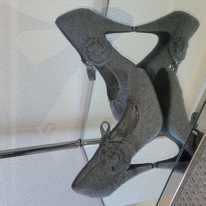 Rocket Dog, Heather grey felt material, size 8